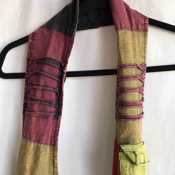 Boho style fabric crossbody bag with retro vibe - Picture 7 of 11